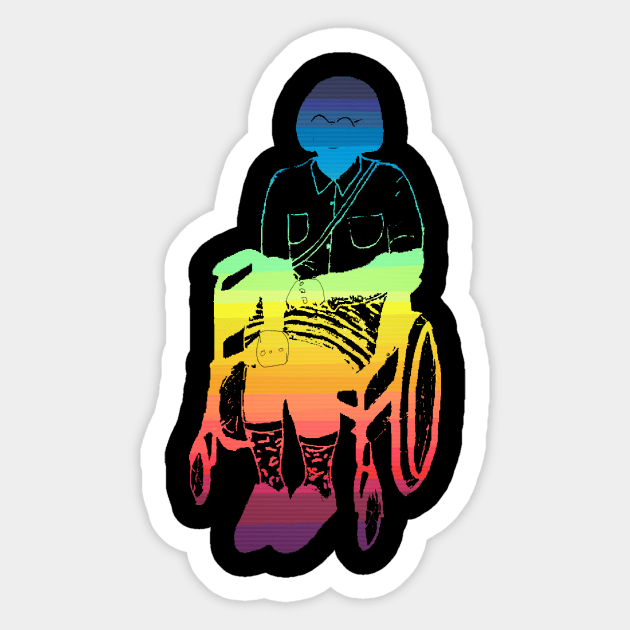 Rainbow (Manual Chair) Sticker by annieelainey